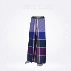 Boys Lungi-Royal Blue  Plum Purple Dark Green